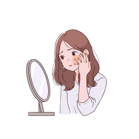 Le cycle menstruel et la peau : pourquoi avons-nous plus de boutons à certaines périodes ?
