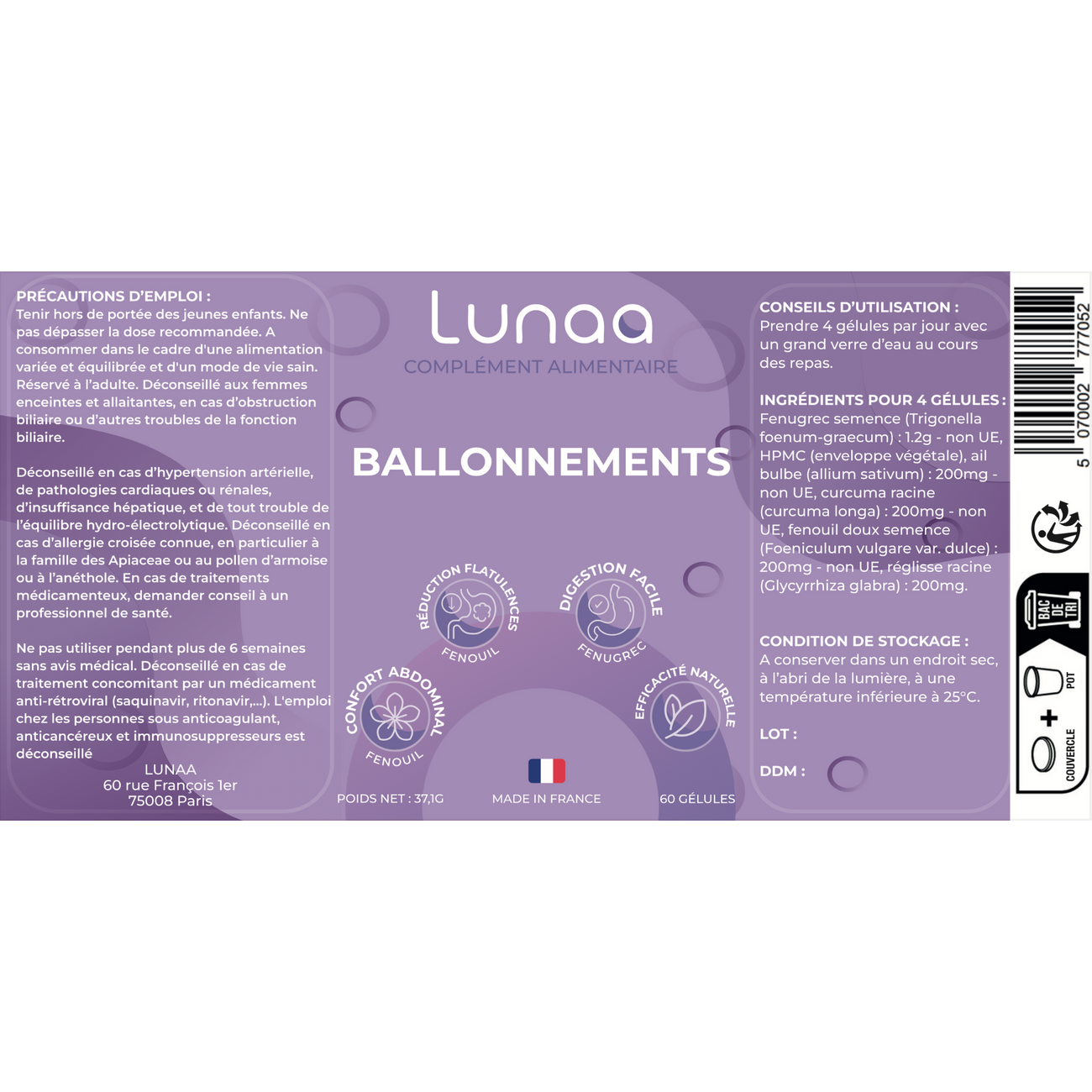 Complément alimentaire - Ballonnements thumbnail